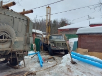 Бурение скважины на воду в зимний период.